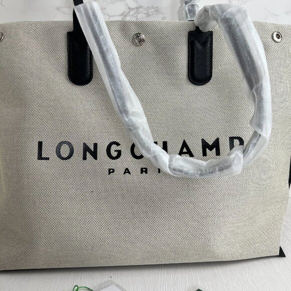NWT Longchamp Essential Toile Large Canvas Tote bag - Picture 3 of 10